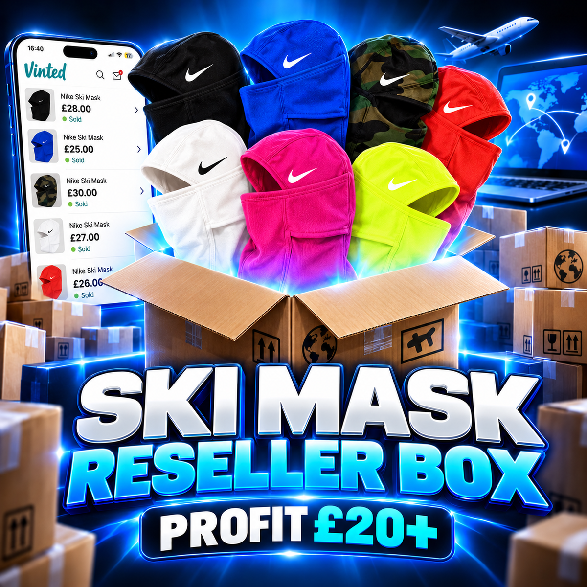 Ski Mask Reseller Box